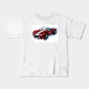 Classic Hot Rod Red Muscle Car Vintage style illustration art for the Racing Lovers Kids T-Shirt